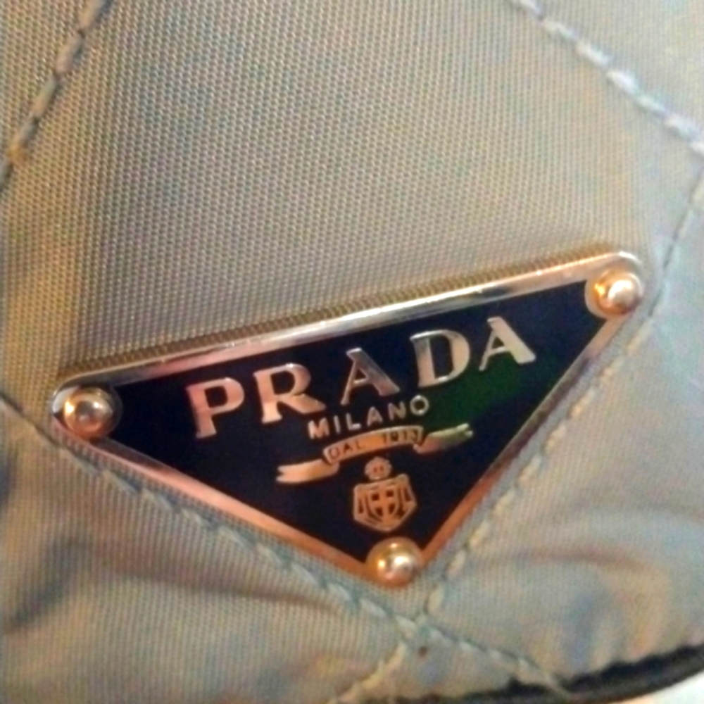 ,,💙 VTG PRADA CHAIN SATCHEL 🖤